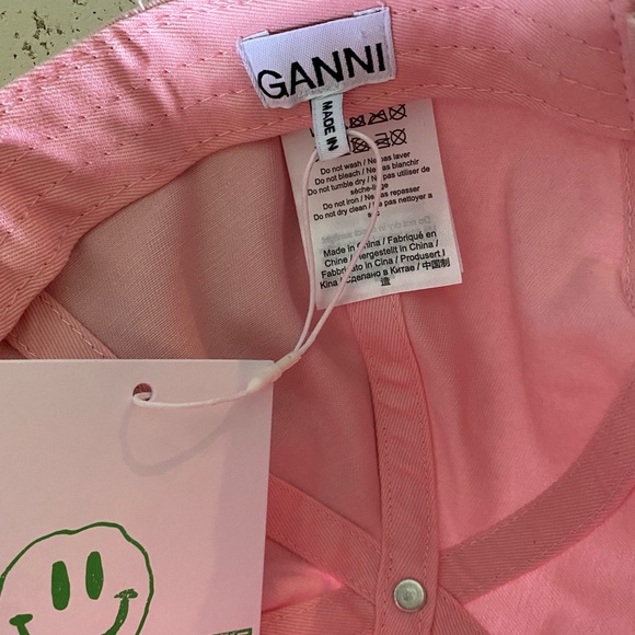 GANNI Light Pink Baseball Hat NWT - Picture 5 of 9